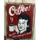 plaque décorative en bois coffee