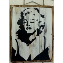 panneau décoratif en bois marilyn