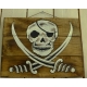 plaque décorative en bois pirate