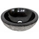 Lavabo de màrmol color negro 30x30cm H.12cm mr12