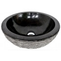 Lavabo de màrmol color negro 30x30cm H.12cm mr12
