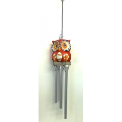 carillon chouette rouge
