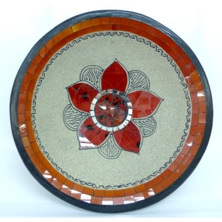 plat/coupe rond en mosaïque n°4