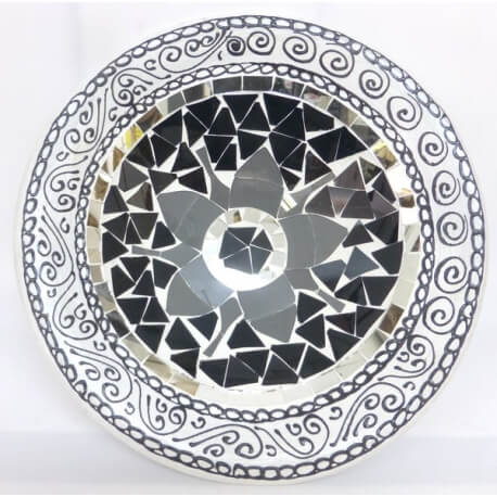 plat/coupe rond en mosaïque n°7