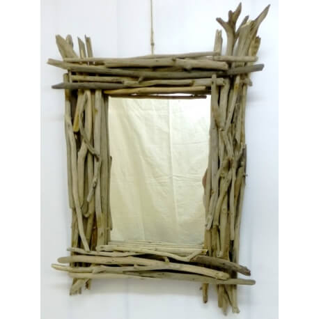 Miroir en bois flotté