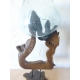 verre soufflé sur pied G06