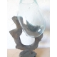 verre soufflé sur pied G08