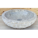 Vasque en marbre gris 30x30cmH.12cm mr12g