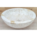 lavabo de màrmol pulida color crema 40x40cm H.15cm mr21