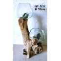 Double vase et terrarium 9-12