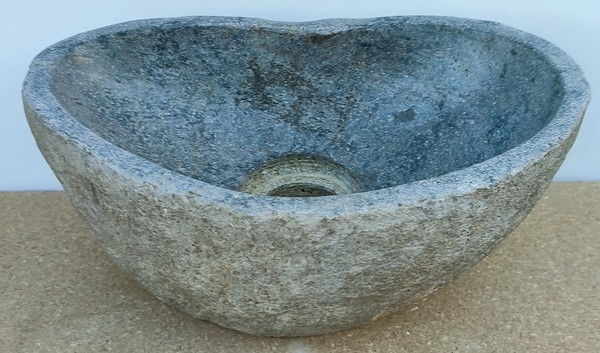 Lavabo grande de piedra natural piedra de río 50