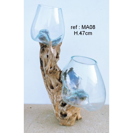 Double vase ou aquarium MA08