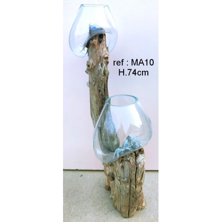 Double vase ou aquarium MA10