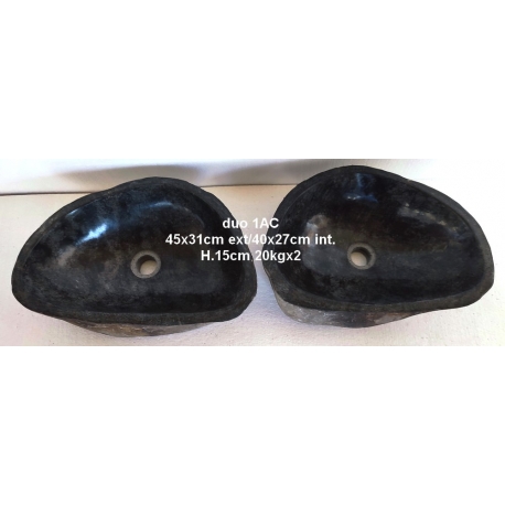Lavabos de Piedra duo 1AC-45x31cm