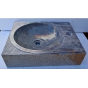 Vasque en marbre rectangle noire 50x41cm
