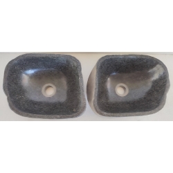double vasque à poser en Pierre 33A-33x26cm