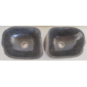 double vasque à poser en Pierre 33A-33x26cm