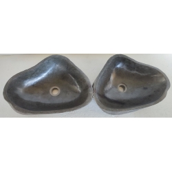 double vasque à poser en Pierre 29AC-47x34cm