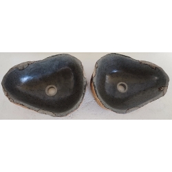 double vasque à poser en Pierre 33AC-40x32cm