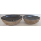 double vasque à poser en Pierre 39AC-57x32cm