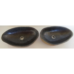 double vasque à poser en Pierre 39AC-57x32cm