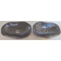 double vasque à poser en Pierre 57AC-56x33cm