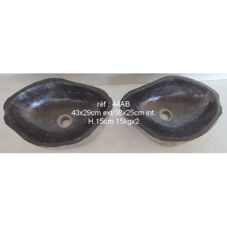 Lavabos de Piedra duo 44AB-43x29cm