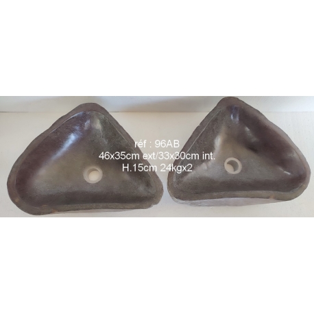 Lavabos de Piedra duo 96AB-46x35cm