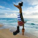 canard pirate bleu
