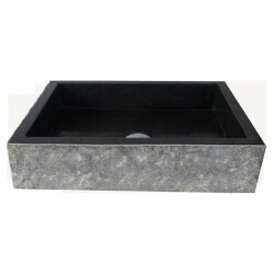 lavabo de màrmol color negro 50x35cm