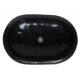vasque ovale en marbre noir 60x40cm H.12cm
