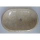 vasque ovale en marbre crème 60x40cm H.12cm